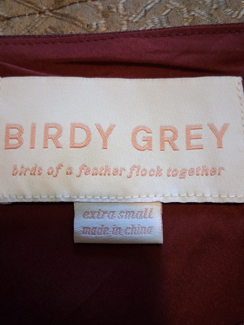 Birdy Grey Lisa Satin Slip Dress Cowlneck Cabernet XS Bridesmaid Elegant Whimsy - Picture 5 of 16